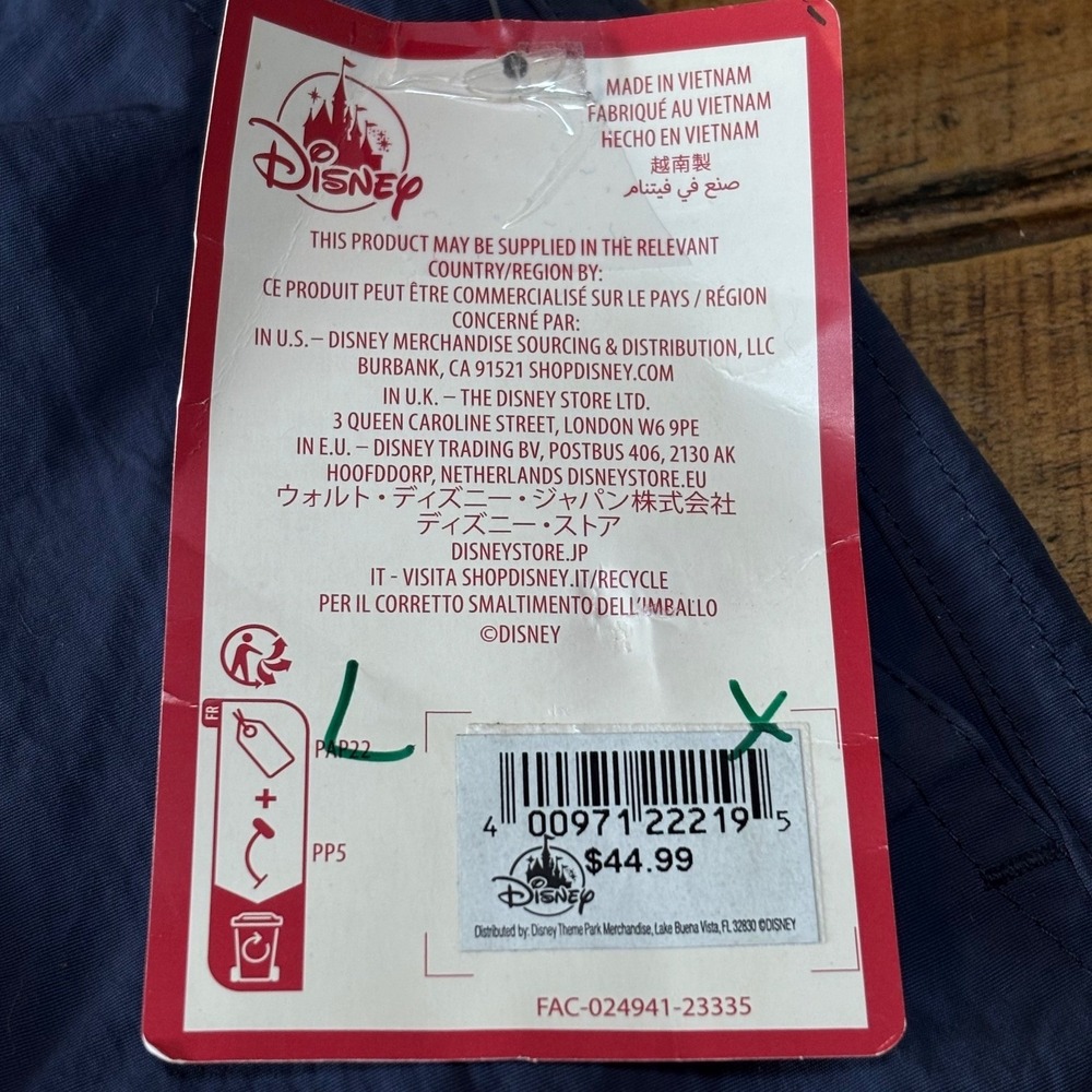 NWT Disneyland Mens Dark Navy Blue Mickey Mouse Swim Board Shorts Size Large - Picture 5 of 9